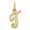 14K Gold Initial T Charm Jewelry FindingKing 16mm Long X 7mm Wide Approx.